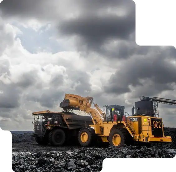 Photo of mining equipment loading ore